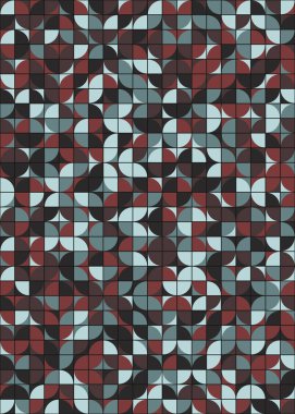 Soyut geometrik dikişsiz desen, üretken vektör çizimi