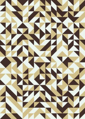 Üretken hesaplama sanatıyla soyut geometrik desen