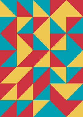 Soyut geometrik dikişsiz desen, üretken vektör çizimi