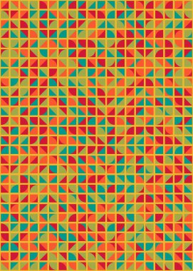 Soyut Geometrik Desen üretken hesaplama sanatı çizimi 