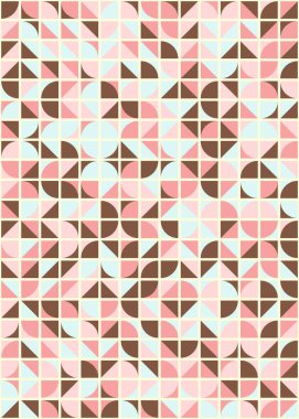 Soyut Geometrik Desen, üretken hesaplama sanatı çizimi