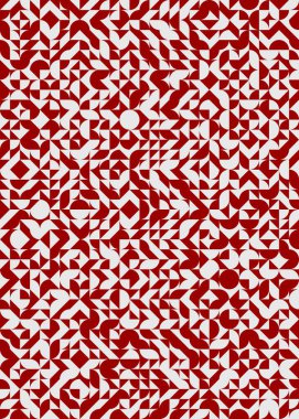 Soyut geometrik dikişsiz desen, üretken vektör çizimi