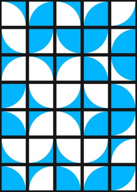 Üretken hesaplama sanatıyla soyut geometrik desen