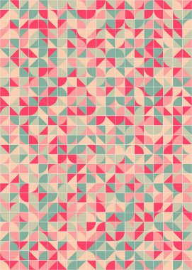 Üretken hesaplama sanatıyla soyut geometrik desen