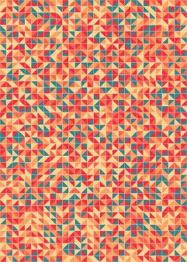 Soyut Geometrik Desen üretken hesaplama sanatı çizimi