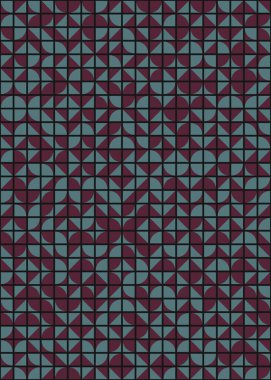 Üretken hesaplama sanatıyla soyut geometrik desen