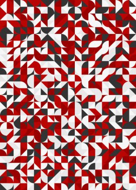 Soyut Geometrik Desen üretken hesaplama sanatı çizimi