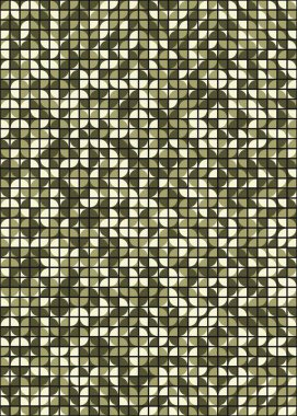 Soyut Geometrik Desen, üretken hesaplama sanatı çizimi