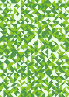 Üretken hesaplama sanatıyla soyut geometrik desen