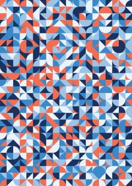 Soyut Geometrik Desen üretken hesaplama sanatı çizimi 