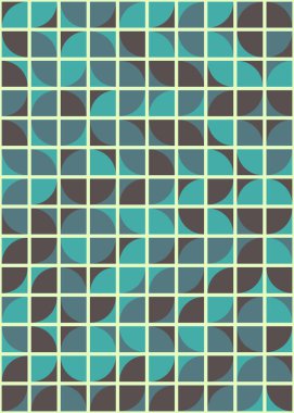 Üretken hesaplama sanatıyla soyut geometrik desen