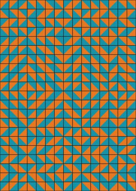 Üretken hesaplama sanatıyla soyut geometrik desen