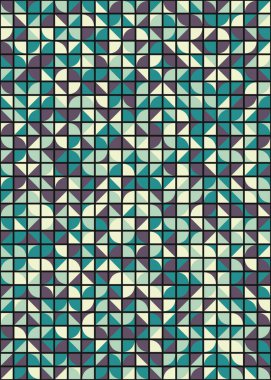 Soyut Geometrik Desen üretken hesaplama sanatı çizimi 