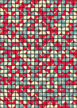 Soyut geometrik dikişsiz desen, üretken vektör çizimi