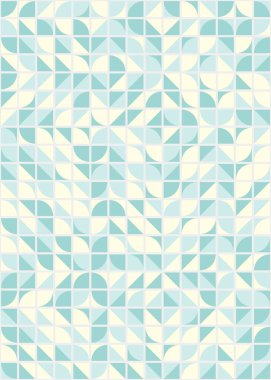 Üretken hesaplama sanatıyla soyut geometrik desen