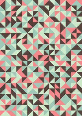 Soyut geometrik dikişsiz desen, üretken vektör çizimi