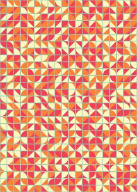 Üretken hesaplama sanatıyla soyut geometrik desen