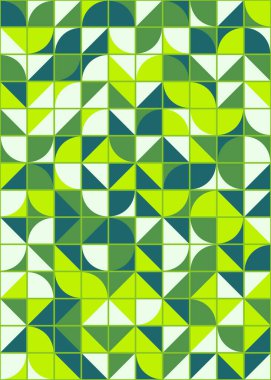 Soyut Geometrik Desen üretken hesaplama sanatı çizimi