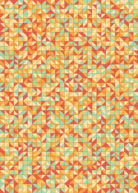 Üretken hesaplama sanatıyla soyut geometrik desen