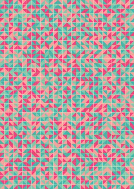 Üretken hesaplama sanatıyla soyut geometrik desen