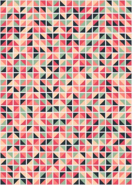 Soyut Geometrik Desen üretken hesaplama sanatı çizimi 