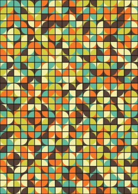 Üretken hesaplama sanatıyla soyut geometrik desen