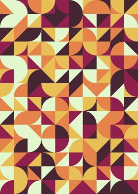 Soyut Geometrik Desen üretken hesaplama sanatı çizimi 