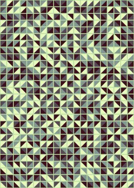 Üretken hesaplama sanatıyla soyut geometrik desen