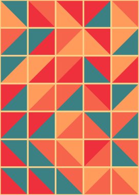 Soyut Geometrik Desen üretken hesaplama sanatı çizimi