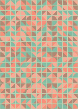 Soyut Geometrik Desen üretken hesaplama sanatı çizimi 