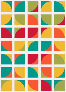 Soyut Geometrik Desen üretken hesaplama sanatı çizimi 