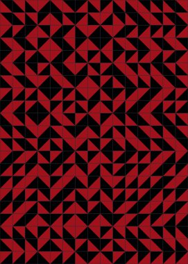 Soyut Geometrik Desen üretken hesaplama sanatı çizimi 