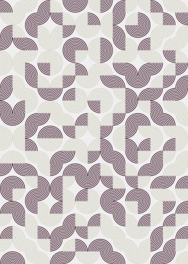 Soyut Geometrik Desen, üretken hesaplama sanatı çizimi