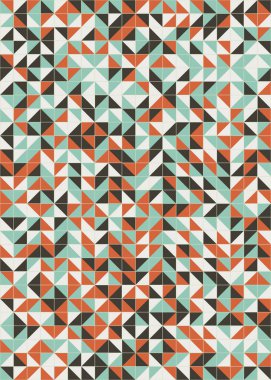 Soyut geometrik dikişsiz desen, üretken vektör çizimi