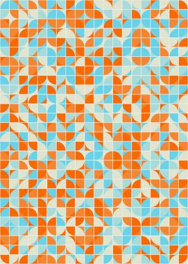 Üretken hesaplama sanatıyla soyut geometrik desen