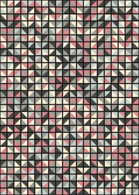 Üretken hesaplama sanatıyla soyut geometrik desen