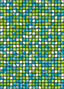 Soyut Geometrik Desen, üretken hesaplama sanatı çizimi