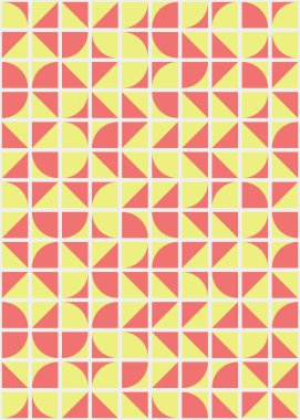 Soyut Geometrik Desen üretken hesaplama sanatı çizimi 
