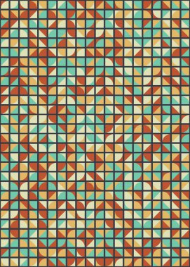 Üretken hesaplama sanatıyla soyut geometrik desen