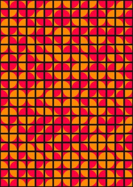 Üretken hesaplama sanatıyla soyut geometrik desen