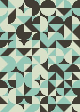 Soyut Geometrik Desen üretken hesaplama sanatı çizimi 