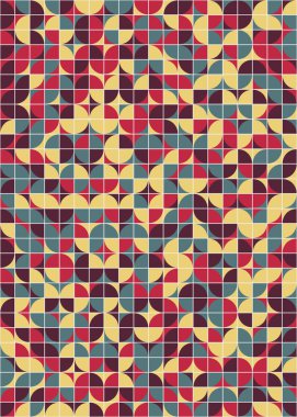 Üretken hesaplama sanatıyla soyut geometrik desen