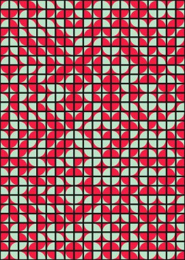 Soyut geometrik dikişsiz desen, üretken vektör çizimi