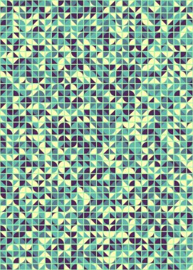 Soyut Geometrik Desen üretken hesaplama sanatı çizimi 