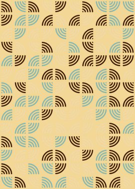 Soyut Geometrik Desen üretken hesaplama sanatı çizimi