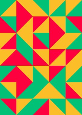 Üretken hesaplama sanatıyla soyut geometrik desen