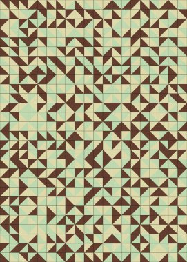 Üretken hesaplama sanatıyla soyut geometrik desen