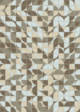 Soyut Geometrik Desen üretken hesaplama sanatı çizimi