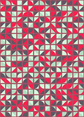 Soyut Geometrik Desen üretken hesaplama sanatı çizimi