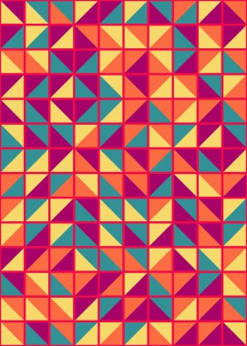 Soyut Geometrik Desen üretken hesaplama sanatı çizimi 